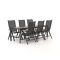Bellagio Lugo/Sestino 220 cm Gartenmöbel-Set 7-teilig verstellbar