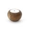 Tierra Outdoor Kerze Rund niedrig ø 18 cm - Teak