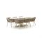 Apple Bee Pine Key/Zanzibar dänisch oval 220 cm Gartenmöbel-Set 7-teilig