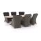 Intenso Milano/ROUGH-Y Ellips 280 cm Dining-Lounge Gartenmöbel-Set 7-teilig