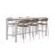 Manifesto Belpasso/Trecenta 225 cm Gartenbar-Set 7-teilig stapelbar