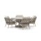 Tierra Outdoor Natal/Moreno ø 150 cm Low Dining Gartenmöbel-Set 5-teilig