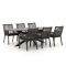 Manifesto Rivola/Furato Ellips 200 cm Gartenmöbel-Set 7-teilig