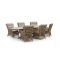 Intenso Milano/ROUGH-Y 280 cm Dining-Lounge Gartenmöbel-Set 7-teilig