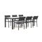 Bellagio Roma/Fidenza 220 cm Gartenmöbel-Set 7-teilig stapelbar
