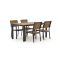 Bellagio Fidenza 160 cm Gartenmöbel-Set 5-teilig stapelbar