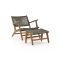 Bellagio Elcito Gartensessel mit Hocker