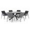 Manifesto Novara/Fidenza oval 220 cm Gartenmöbel-Set 7-teilig