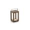 SUNS Tom Solar-Laterne 16x17x28 cm - Natural Teak/Matt White