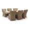 Intenso Milano/ROUGH-Y Ellips 240 cm Dining-Lounge Gartenmöbel-Set 7-teilig