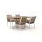Manifesto Rivola/Induno dänisch oval 180 cm Gartenmöbel-Set 5-teilig