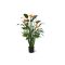 Designplants Strelitzia Kunstpflanze (h: 145 cm) - Orange für Topfgröße L