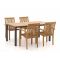 Sunyard Jakarta/Linosa 180 cm Gartenmöbel-Set 5-teilig stapelbar