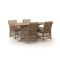 Manifesto Ortello/Induno dänisch oval 180 cm Gartenmöbel-Set 5-teilig