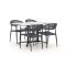 Manifesto Belpasso/Canzo 140 cm Gartenmöbel-Set 5-teilig klappbar stapelbar