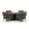 Bellagio Mineo/La Fonte ø150cm Low Dining Gartenmöbel-Set 5-teilig