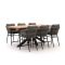 Bellagio Mineo/Induno dänisch oval 220 cm High Dining Gartenmöbel-Set 7-teilig