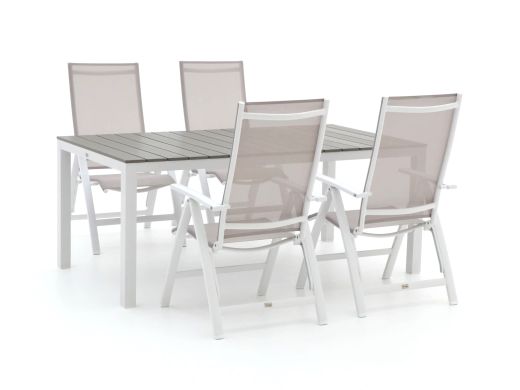 Bellagio Avenza/Fidenza 183 cm Gartenmöbel-Set 5-teilig verstellbar