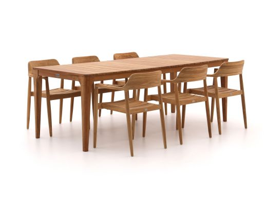 Bellagio Balba/Bruca 220 cm Gartenmöbel-Set 7-Teilig Stapelbar