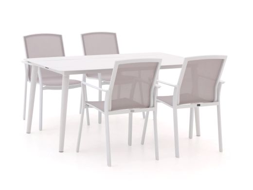 Bellagio Dranera/Sora 160 cm Gartenmöbel-Set 5-teilig stapelbar