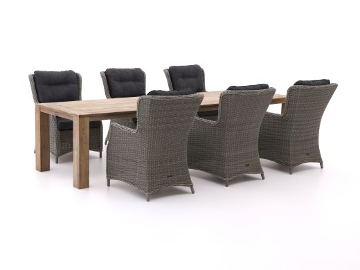 Intenso Milano/ROUGH-X 320 cm Dining-Lounge Gartenmöbel-Set 7-teilig
