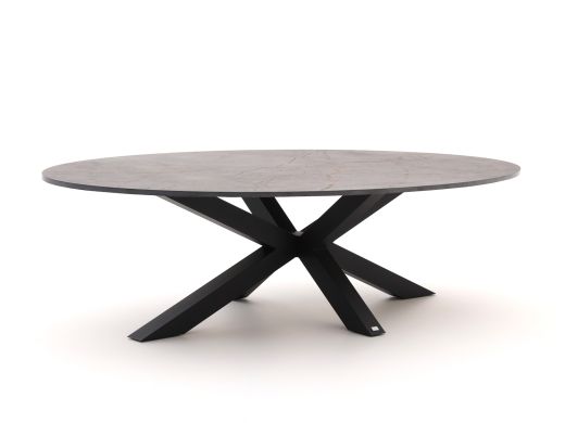 Bellagio Induno Ellips Low Dining Gartentisch 240x120 cm
