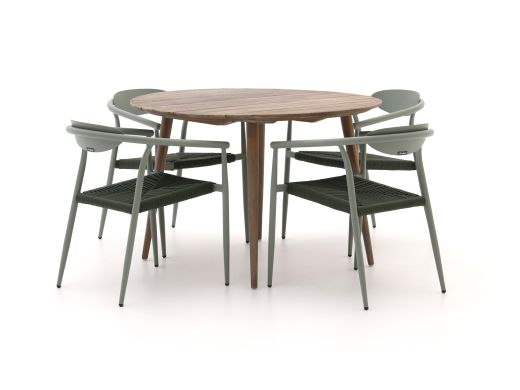 Manifesto Cavone/ROUGH-K ø 115 cm Gartenmöbel-Set 5-Teilig Stapelbar