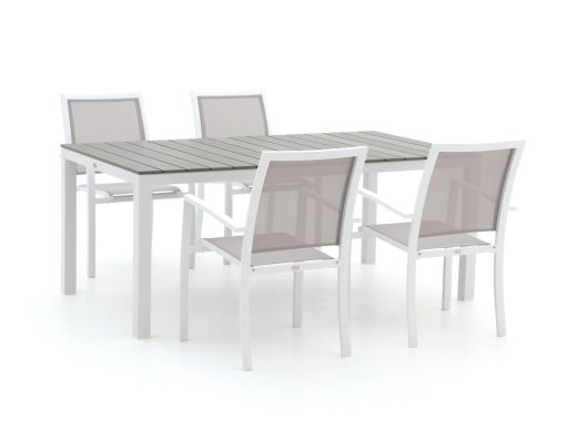 Bellagio Anzio/Fidenza 183 cm Gartenmöbel-Set 5-teilig stapelbar
