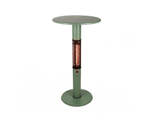 Monti HeatLine Vibe Bartisch mit Heizstrahler 1500 W ø 60 cm (h: 110 cm) - Grün