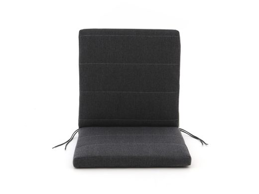 Fiber Outdoor Kissen Auflage Niedriglehner 92x46cm - Dunkelgrau Melange