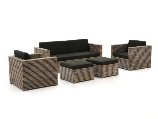 ROUGH-C Sessel-Sofa Lounge-Set 5-teilig