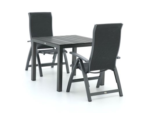 Bellagio Fermo/Fidenza 90 cm Gartenmöbel-Set 3-teilig verstellbar