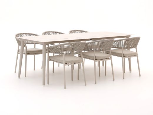 Bellagio Nova Siri/Sora 220 cm Gartenmöbel-Set 7-teilig stapelbar
