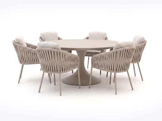 SUNS Nappa/Nova ø 170 cm Gartenmöbel-Set 7-teilig