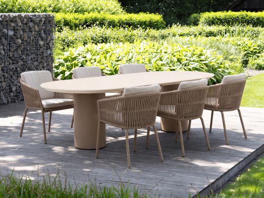 Hartman Sevilla/Valencia 220 cm Gartenmöbel-Set 7-teilig