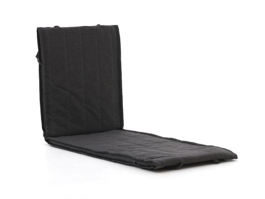 Fiber Outdoor Kissen für Gartenliege 200x65 cm - Dunkelgrau Melange
