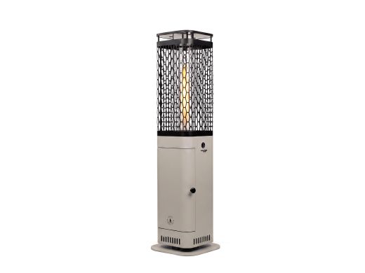 Monti HeatLine Blaze Pellet Heizstrahler 26x26x95 cm - Beige