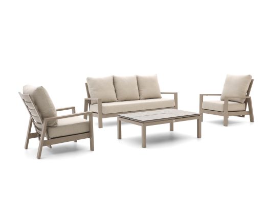 Tierra Outdoor Musone/Flip-Up Sessel-Sofa Lounge-Set 4-teilig 5-Sitzer verstellbar