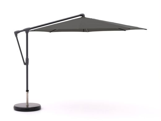 Glatz Sunwing Casa Ampelschirm ø 330 cm - Anthrazit -Aluminium - (155) (inkl. Shadowline Sonnenschirmständer) (inkl. Schutzhülle)