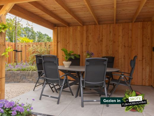 Forza Capri/Fidenza oval 220 cm Gartenmöbel-Set 7-teilig verstellbar