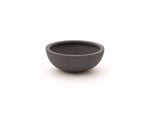 Luca Lifestyle Terreno Bowl Blumentopf M ø 40 cm (h: 18 cm) - Aschbraun