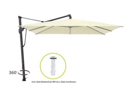 Glatz Sombrano S+ Easy Ampelschirm 300x300 cm