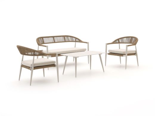 Manifesto Belpasso Sessel-Sofa Lounge-Set 4-teilig