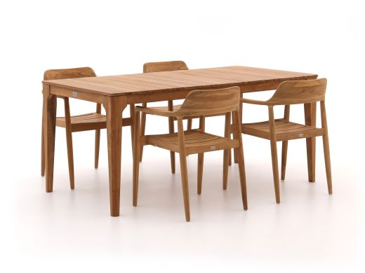 Bellagio Balba/Bruca 170 cm Gartenmöbel-Set 5-Teilig Stapelbar