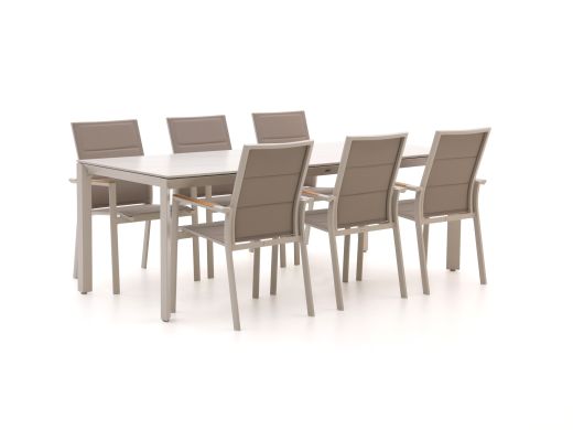 Bellagio Albinea/Sestino 220 cm Gartenmöbel-Set 7-Teilig Stapelbar