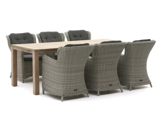 Intenso Milano/ROUGH-S 220 cm Gartenmöbel-Set 7-teilig