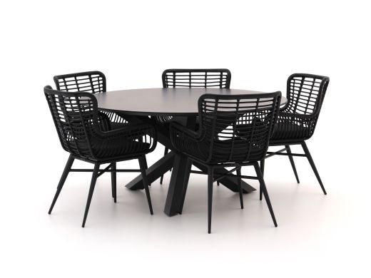 Intenso Asti/Ferrone Ø 150 cm Gartenmöbel-Set 6-teilig