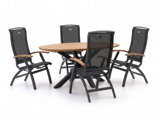 Hartman Da Vinci/Stephanie 200cm dining tuinset 5-delig verstelbaar