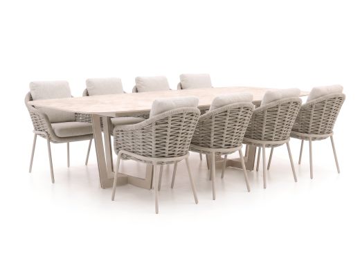 SUNS Casto/Palermo 280 cm Gartenmöbel-Set 9-teilig