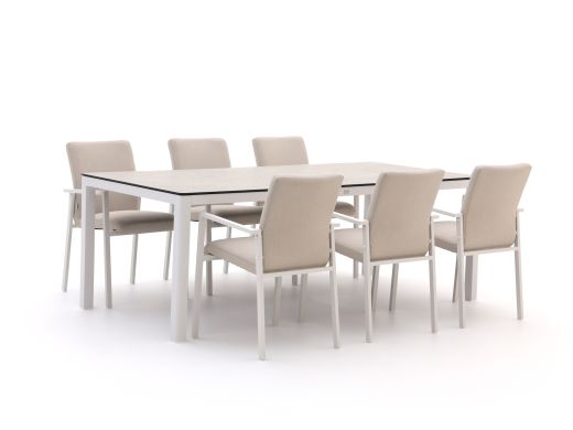 Il Tempo Cetona/La Fonte 220 cm Gartenmöbel-Set 7-teilig stapelbar